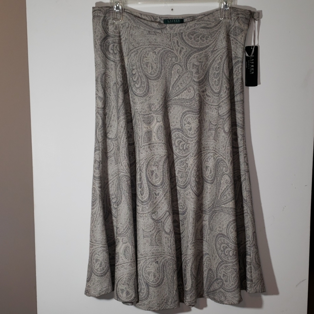 Brand new Ralph Lauren A-line wool skirt